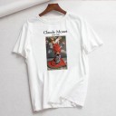 Dames wit T-shirt met opdruk B251 7