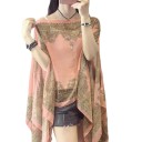 Dames zomer poncho P357 4
