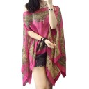 Dames zomer poncho P357 8
