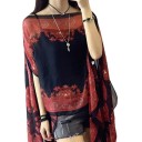 Dames zomer poncho P357 9