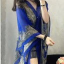Dames zomer poncho P357 13