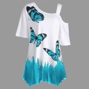 Dames zomertop met vlinders 7