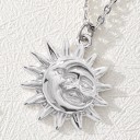 Dames zon en maan ketting D184 7