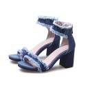 Damesandaler i denim 2