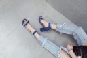 Damesandaler i denim 10