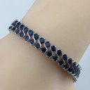 Damesarmband met blauwe stenen P167 1