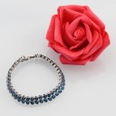 Damesarmband met blauwe stenen P167 2