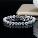 Damesarmband met gekleurde stenen H66 4