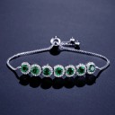 Damesarmband met groene stenen 2