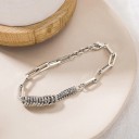 Damesarmband met grote schakels en ringen 5