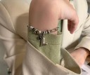 Damesarmband met grote schakels H419 2