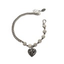 Damesarmband met harthanger H114 1