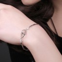 Damesarmband verbonden harten A2438 2