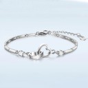 Damesarmband verbonden harten A2438 5