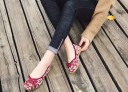 Damesballerina&#39;s met bloemenprint 2
