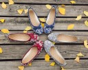 Damesballerina&#39;s met bloemenprint 7