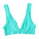 Damesbh zonder sluiting met geribbeld patroon elastaan nylon rekbaar materiaal voor comfortabel dragen en lichte ondersteuning 10