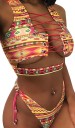 Damesbikini met vetersluiting P449 6