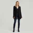Damesblazer met kantafwerking Op twee knopen Met revers Getailleerde pasvorm Polyester Voor op kantoor en sociale evenementen 6
