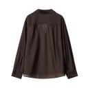 Damesblouse met een losse pasvorm en lange mouwen, versierd met een geborduurde borstzak 4