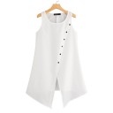 Damesblouse met modieuze split 11
