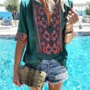Damesblouse met ornamentprint 5