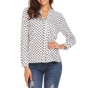 Damesblouse met stippen A1 2