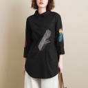 Damesblouse met veren 2