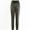 Damesbroek met elastische tailleband van imitatieleer 7