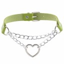 Damescombinatieketting met hart 8