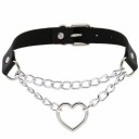 Damescombinatieketting met hart 5