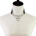 Damescombinatieketting met hart 4