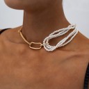 Damescombinatieketting met parels 4