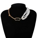 Damescombinatieketting met parels 5