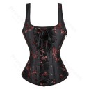 Damescorset Effen Uitsnijding met Schouderbanden Bloemenmotief Strikje Polyester Spandex Elegante lingerie 1