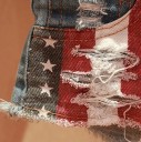 Dameshorts med amerikansk flag 3