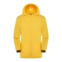 Damesjas met capuchon en rits voor ongunstig weer In te pakken in een klein zakje Polyester stof met een subtiel patroon Zijkanten zakken 6