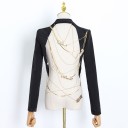 Damesjas met open rug P2445 6
