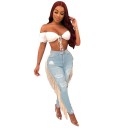 Damesjeans met franjes 6