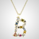 Damesketting met alfabetletters B