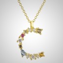 Damesketting met alfabetletters C