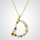 Damesketting met alfabetletters D