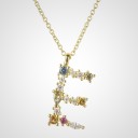 Damesketting met alfabetletters E