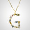 Damesketting met alfabetletters G