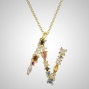 Damesketting met alfabetletters N