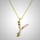 Damesketting met alfabetletters Y