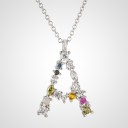 Damesketting met alfabetletters A