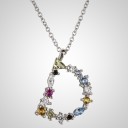 Damesketting met alfabetletters D
