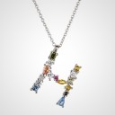 Damesketting met alfabetletters H