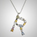 Damesketting met alfabetletters R